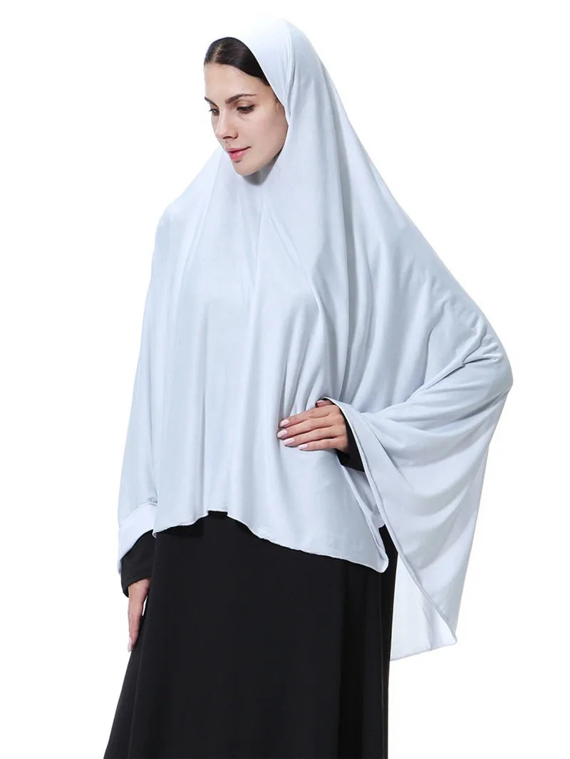 Women'S Prayer Clothing Black Arabian Women Long Muslim Hijab Hat Islamic Products Headscarf Abaya Muslim Head Scarf