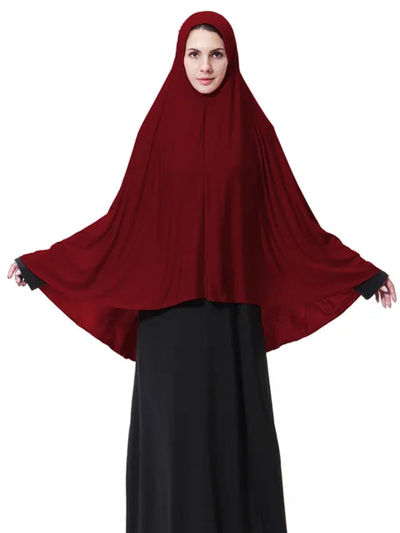 Women'S Prayer Clothing Black Arabian Women Long Muslim Hijab Hat Islamic Products Headscarf Abaya Muslim Head Scarf