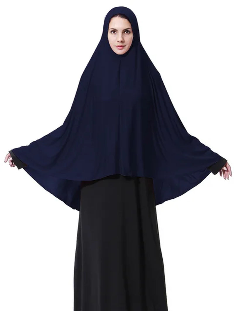 Women'S Prayer Clothing Black Arabian Women Long Muslim Hijab Hat Islamic Products Headscarf Abaya Muslim Head Scarf