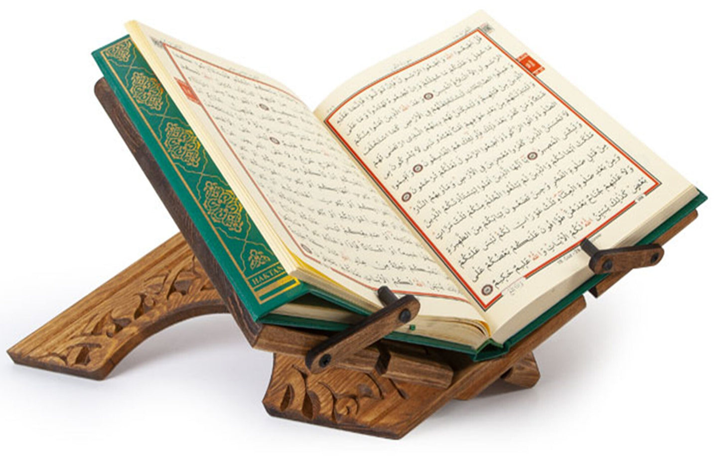 Wood Book Stand - Height Adjustable Large Book Display - Quran, Bible, Torah Holder Lectern - Prayer Book Holder - Thanksgiving Bible Gift D