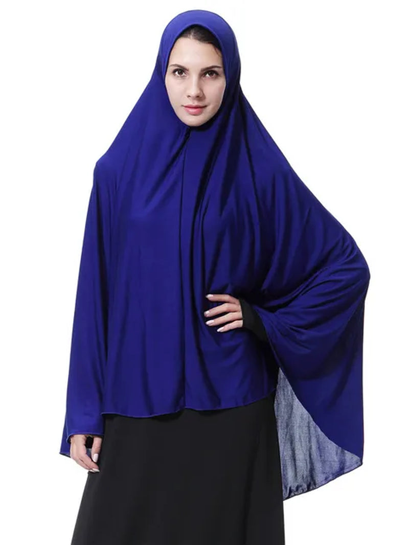 Women'S Prayer Clothing Black Arabian Women Long Muslim Hijab Hat Islamic Products Headscarf Abaya Muslim Head Scarf
