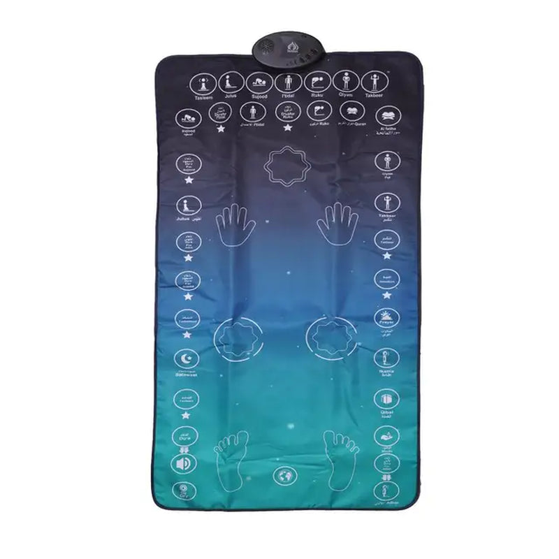 Islamic Interactive Prayer Rug Muslim Carpet for Children Worship Salat Musallah Praying Mats Electronic Digital Speaker Box Kid