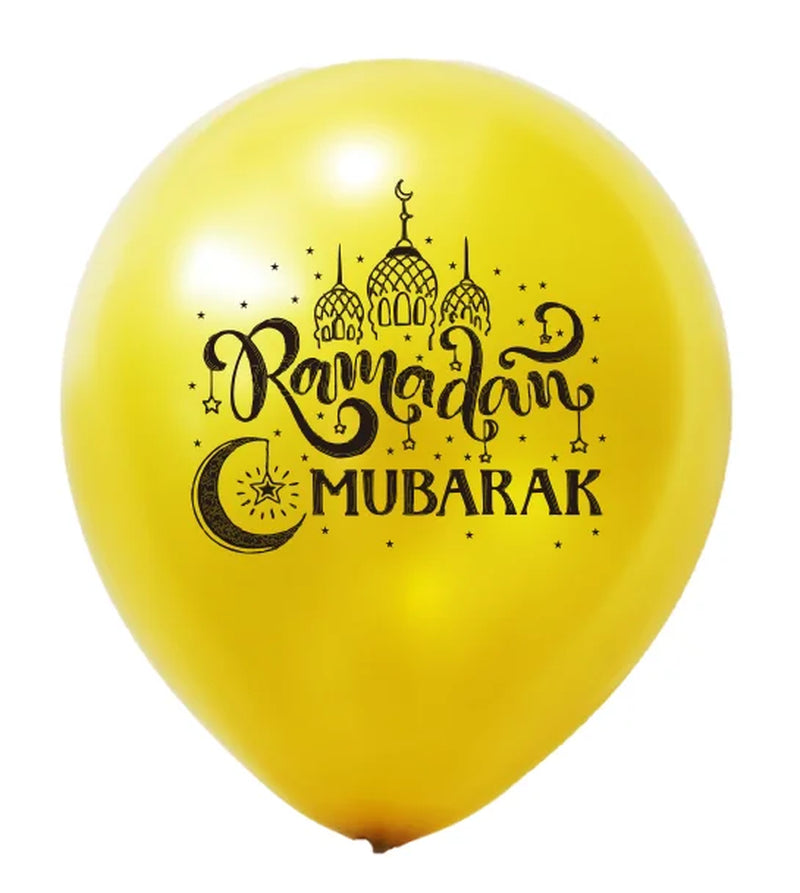 Eid Mubarak Decoration Black Gold Silver Balloons Moon Star Foil Balloon Balloons for Home Outdoor Ramadan Mubarak Eid Ul Fitr