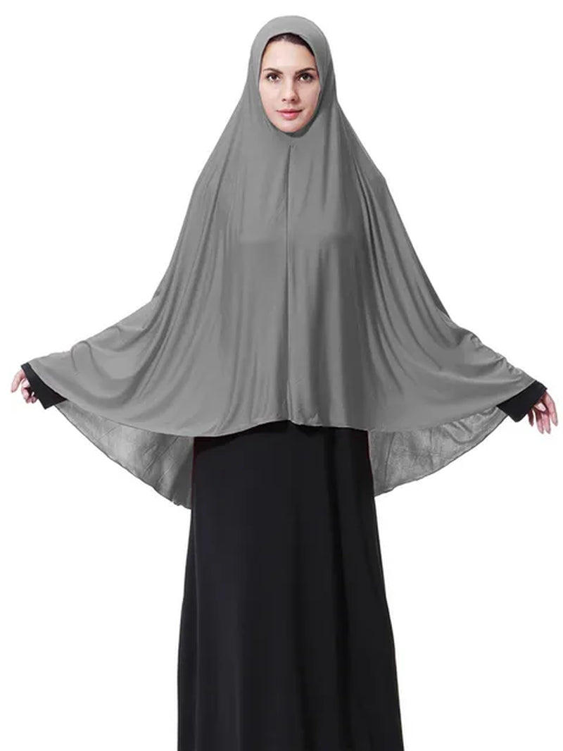 Women'S Prayer Clothing Black Arabian Women Long Muslim Hijab Hat Islamic Products Headscarf Abaya Muslim Head Scarf