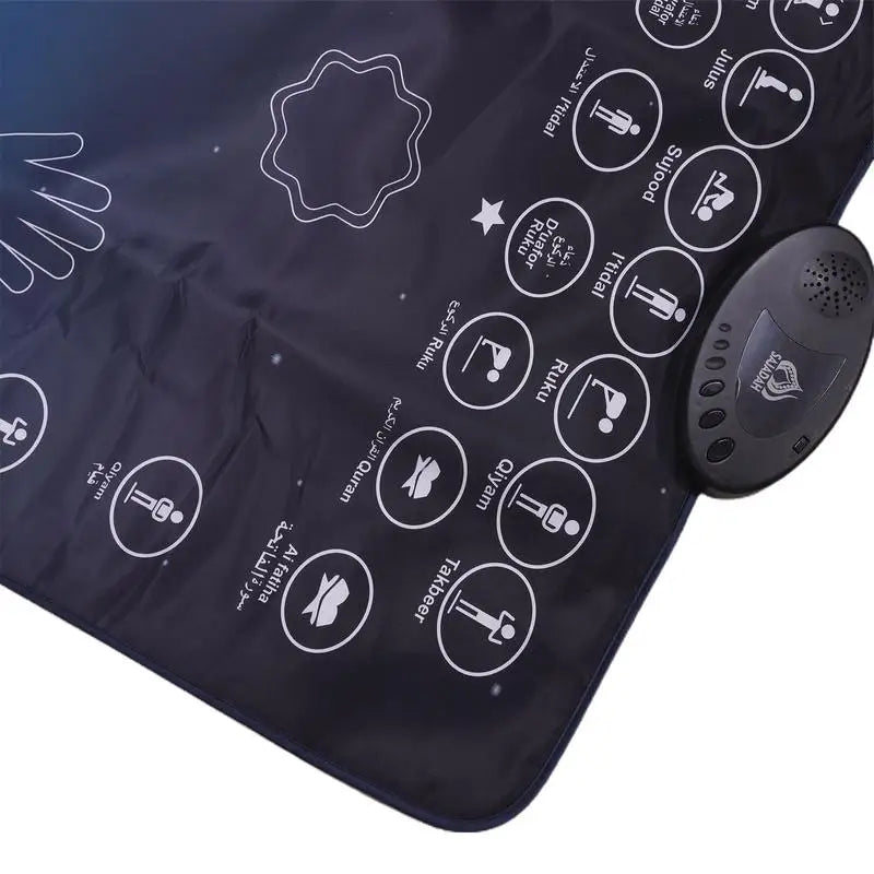 Islamic Interactive Prayer Rug Muslim Carpet for Children Worship Salat Musallah Praying Mats Electronic Digital Speaker Box Kid