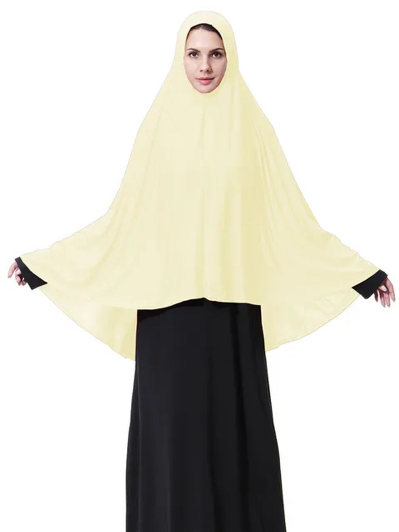 Women'S Prayer Clothing Black Arabian Women Long Muslim Hijab Hat Islamic Products Headscarf Abaya Muslim Head Scarf