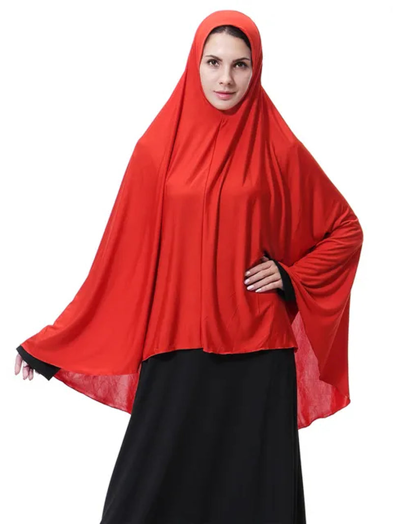 Women'S Prayer Clothing Black Arabian Women Long Muslim Hijab Hat Islamic Products Headscarf Abaya Muslim Head Scarf