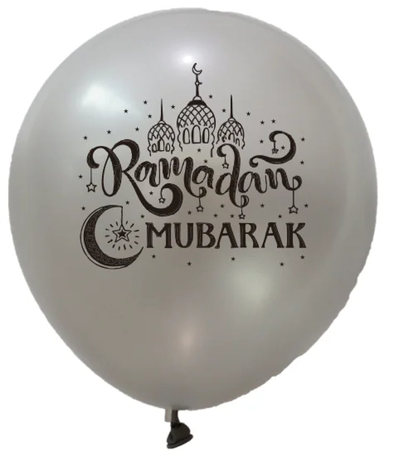 Eid Mubarak Decoration Black Gold Silver Balloons Moon Star Foil Balloon Balloons for Home Outdoor Ramadan Mubarak Eid Ul Fitr