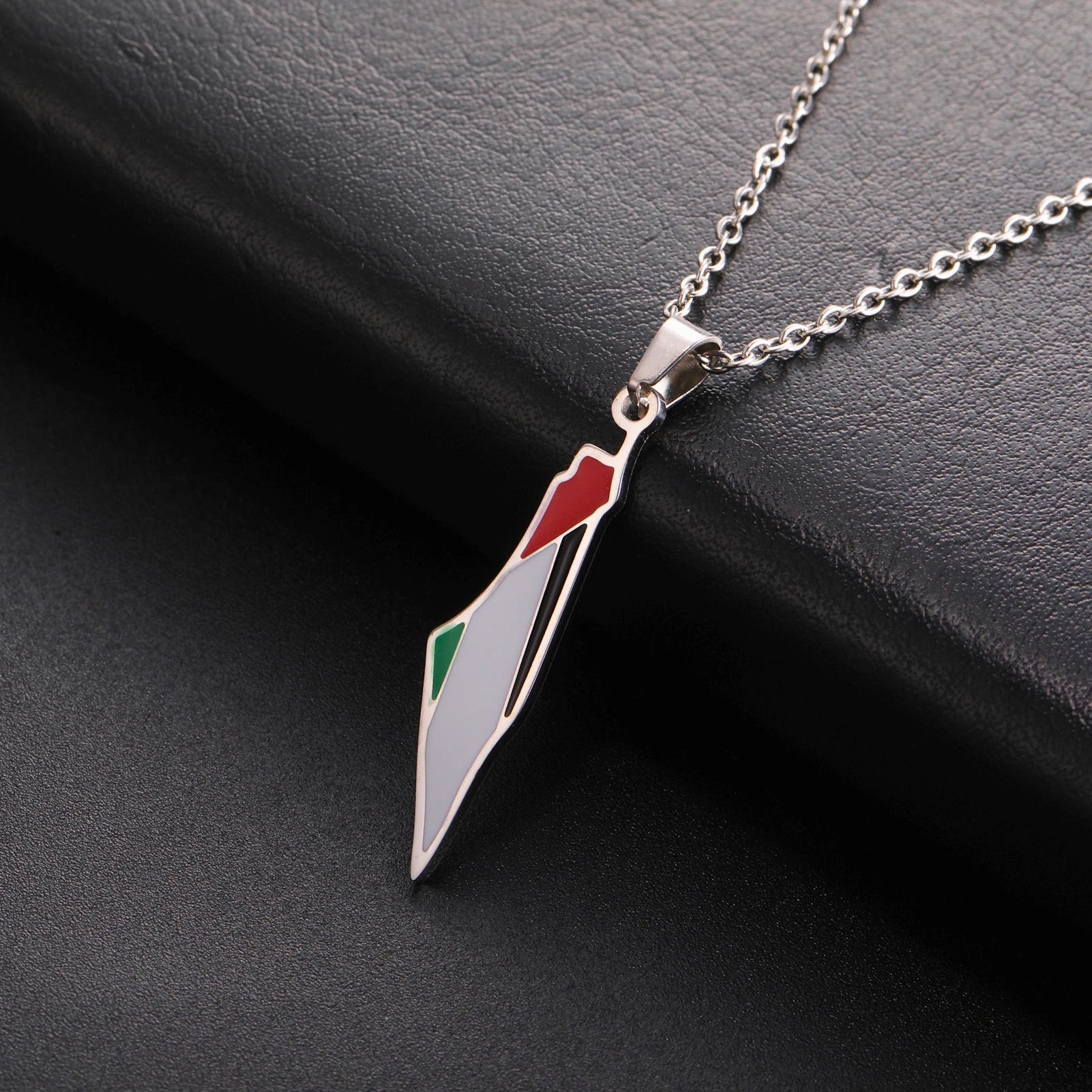 Stainless Steel Palestine Map Pendant Necklaces for Women Girls Jewelry Gold Color Choker Necklace Gift Wholesale 2024