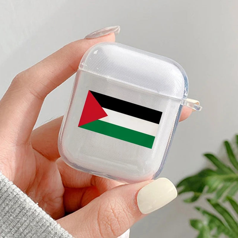 Palestine Flag Map Pattern Earphone Case for Airpods 1 2 3 Pro Pro2 Wireless Headphone Cover for Air Pod 3 Cover