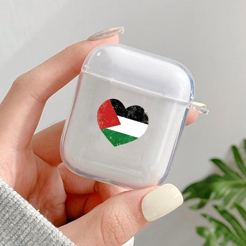 Palestine Flag Map Pattern Earphone Case for Airpods 1 2 3 Pro Pro2 Wireless Headphone Cover for Air Pod 3 Cover