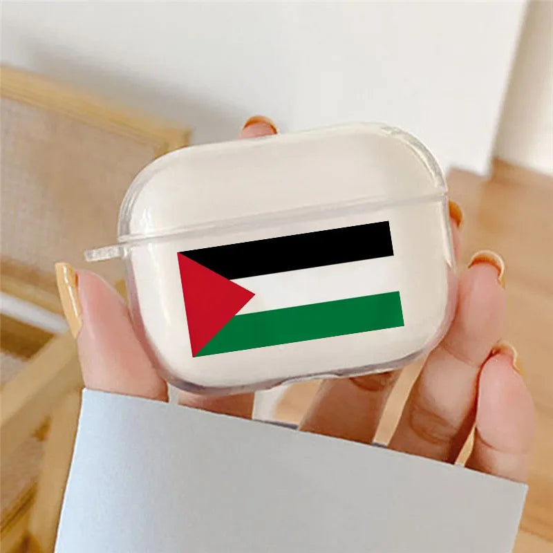 Palestine Flag Map Pattern Earphone Case for Airpods 1 2 3 Pro Pro2 Wireless Headphone Cover for Air Pod 3 Cover