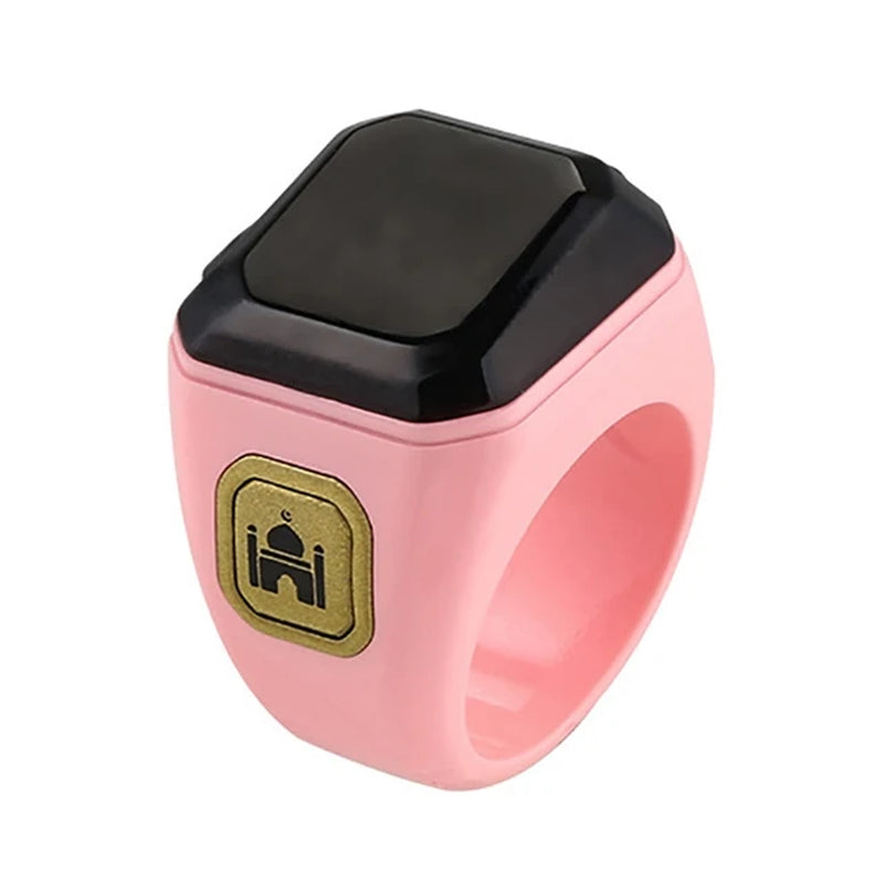 Stylish Prayer Time Display Rings for Muslims Tally Tasbeeh Counter 5 Prayer Time Reminder Bluetooth-Compatible