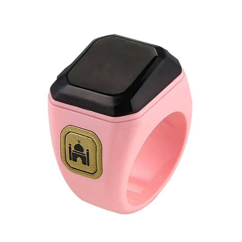 Stylish Prayer Time Display Rings for Muslims Tally Tasbeeh Counter 5 Prayer Time Reminder Bluetooth-Compatible