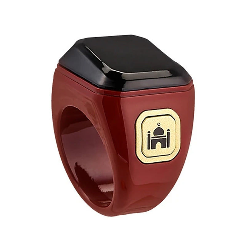 Stylish Prayer Time Display Rings for Muslims Tally Tasbeeh Counter 5 Prayer Time Reminder Bluetooth-Compatible