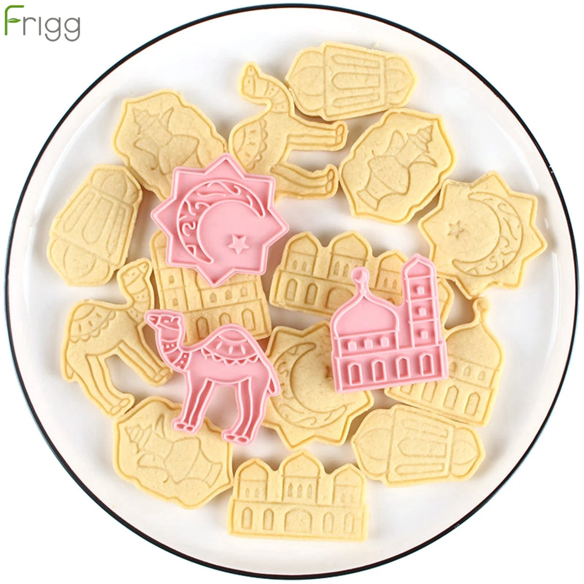 Eid Mubarak Biscuit Mold Cookie Cutters DIY Cake Baking Tools Islamic Muslim Party Decor Ramadan Decor for Home Al Adha 2024